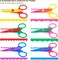 Craft Scissors Decorative Edge, Scissors for Crafting, Craft Scissors, Zig Zag Scissors, Kids Scissors, Pattern Scissors for Kids Adults, Crazy Scissors, Scrapbook Scissors for School, 6 Pack